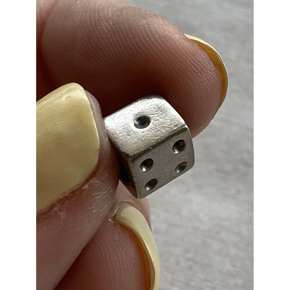 Pandora ALE 925 sterling silver dice charm Bead Lucky Dice